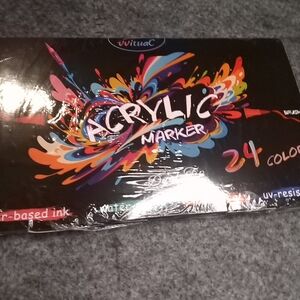 Acrylic Marker 24-Color Set - Black Packaging